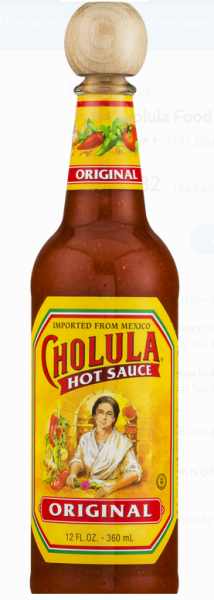 CHOLULA 'Original' Hot Sauce blend of peppers & signature Spices 360 ml